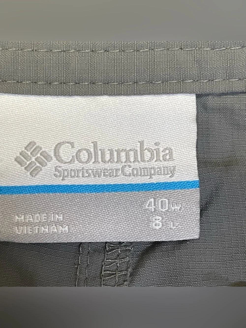 Columbia Sportswear Company Performance Fishing Gear Men's 40 Gray Cargo Shorts
